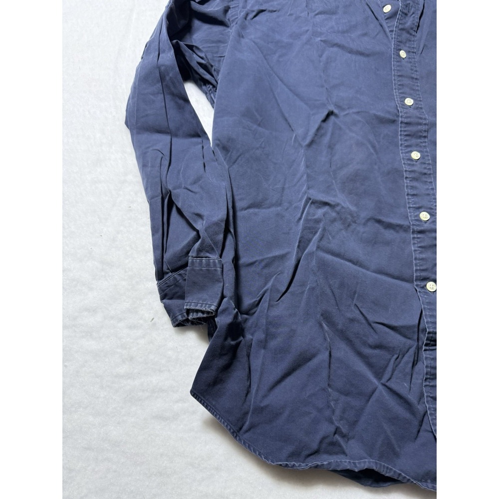 Polo Ralph Lauren Blake Shirt Mens XL Navy Button Front Long Sleeve Cotton - Picture 2 of 10